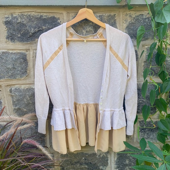 Anthropologie Sweaters - Anthropologie Vintage Peplum Cardigan Jacket